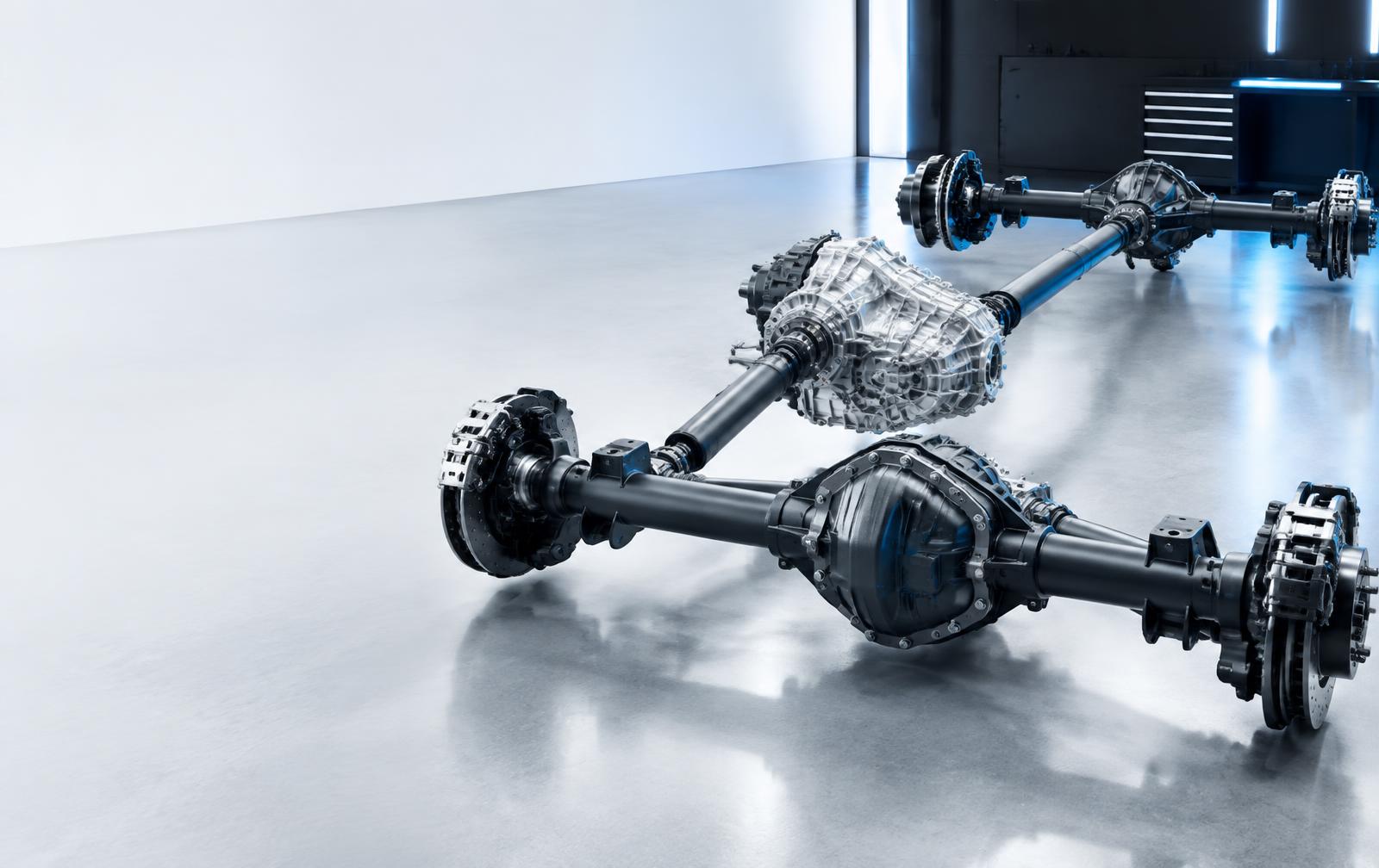 4x4 drivetrain, transfer case and differentials